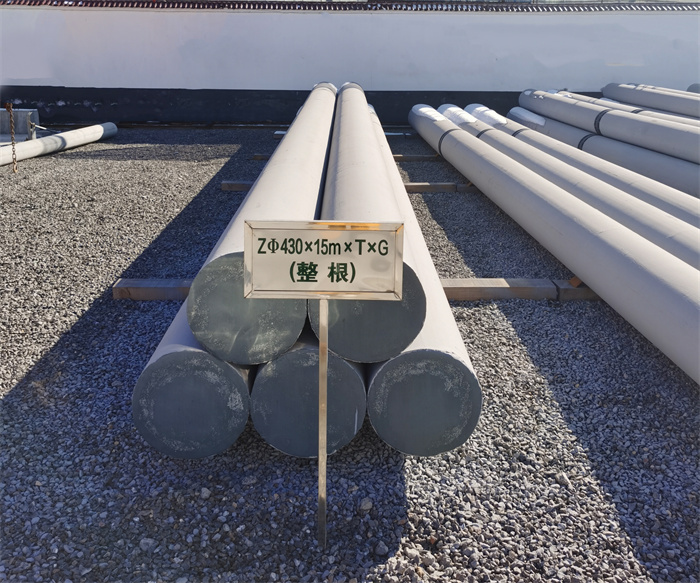 密云430×15米×T×G终端电线杆