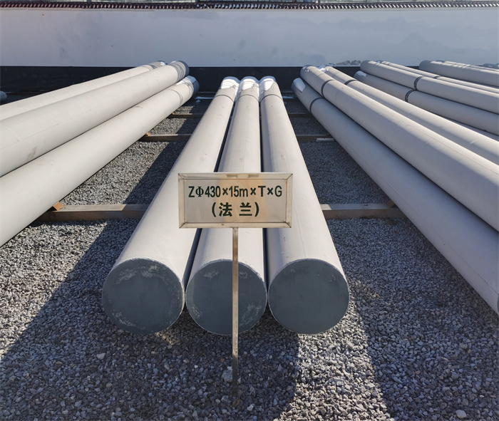 密云430×15米×T×G法兰水泥杆